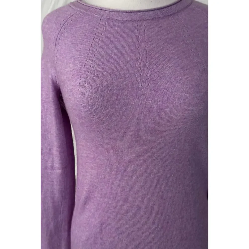Banana Republic Fine Italian Superloft Yarn Lilac Purple XS Sweater